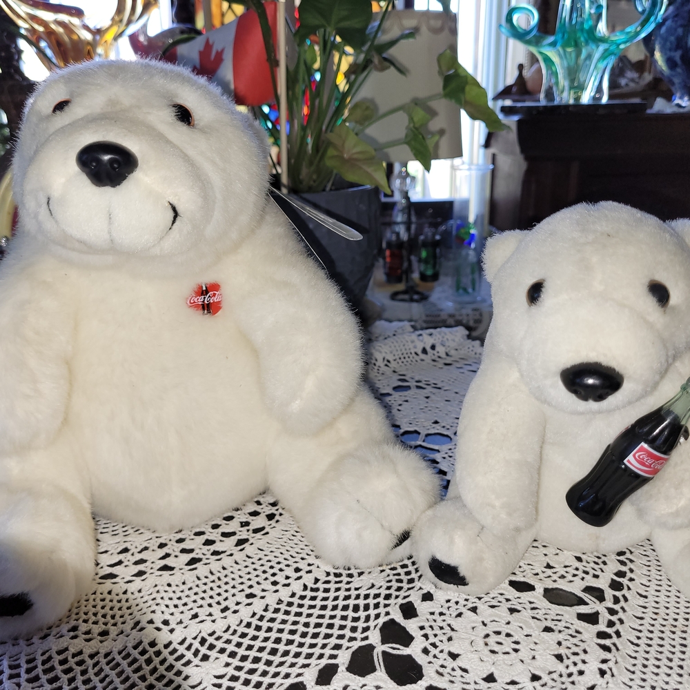 Coca-Cola Polar Bear Plush Set